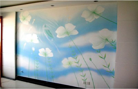 仙桃画墙绘怎么画好白云的蓬松感？