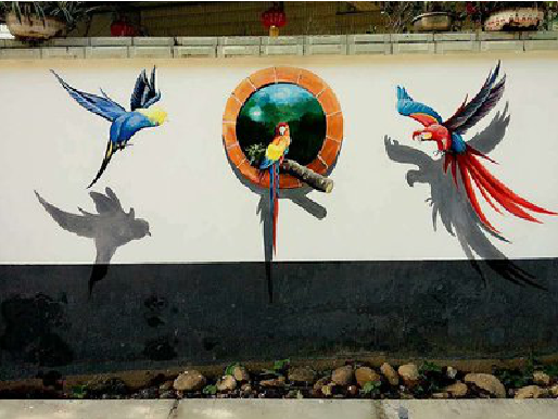 仙桃视觉错位-3D墙绘设计