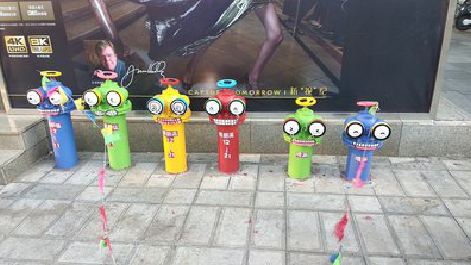 仙桃商业区彩绘