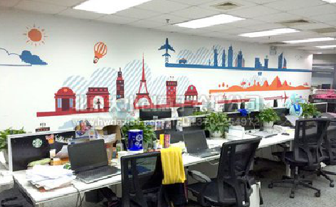 仙桃教你设计办公室墙绘的方法。