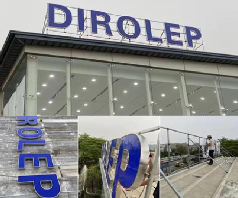 仙桃楼顶发光字安装的注意事项。